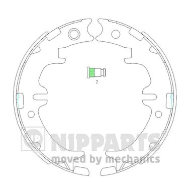 Set saboti frana, frana de mana N3502083 NIPPARTS