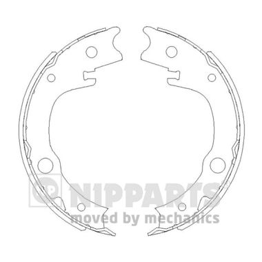 Set saboti frana, frana de mana N3502086 NIPPARTS