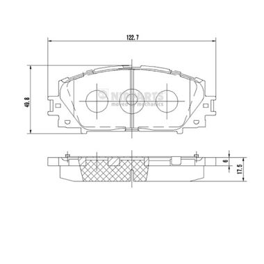 Set placute frana,frana disc N3602127 NIPPARTS