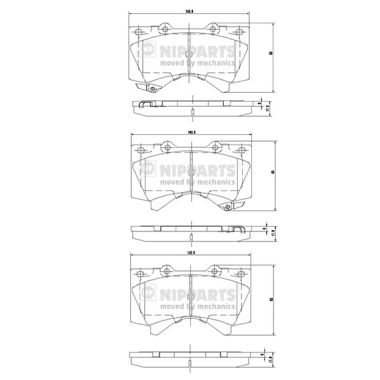 Set placute frana,frana disc N3602136 NIPPARTS