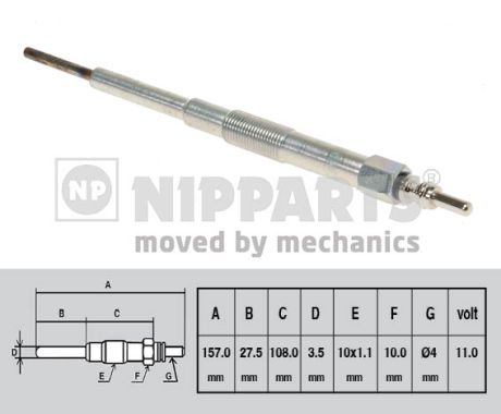 Bujie incandescenta N5717000 NIPPARTS