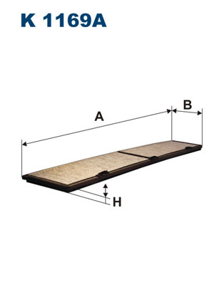 Filtru, aer habitaclu K 1169A FILTRON