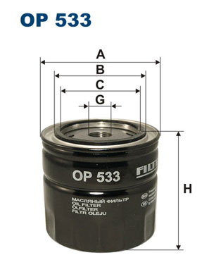 Filtru ulei OP 533 FILTRON