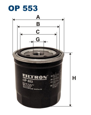 Filtru ulei OP 553 FILTRON