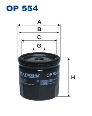 Filtru ulei OP 554 FILTRON