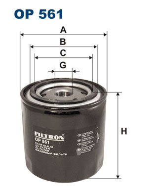 Filtru ulei OP 561 FILTRON