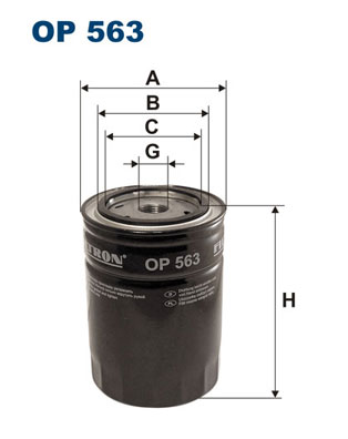 Filtru ulei OP 563 FILTRON