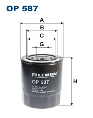 Filtru ulei OP 587 FILTRON