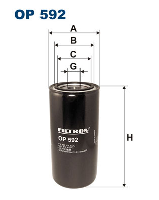 Filtru ulei OP 592 FILTRON