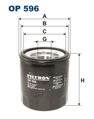 Filtru ulei OP 596 FILTRON