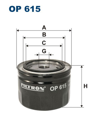 Filtru ulei OP 615 FILTRON