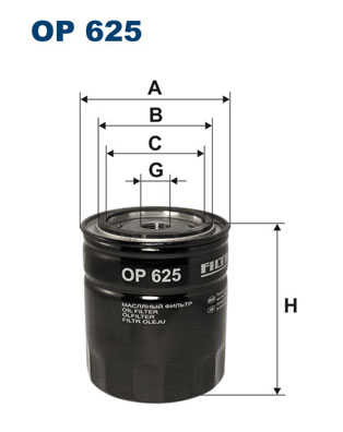 Filtru ulei OP 625 FILTRON