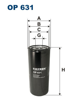 Filtru ulei OP 631 FILTRON