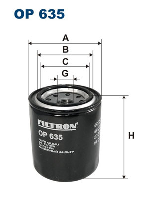 Filtru ulei OP 635 FILTRON