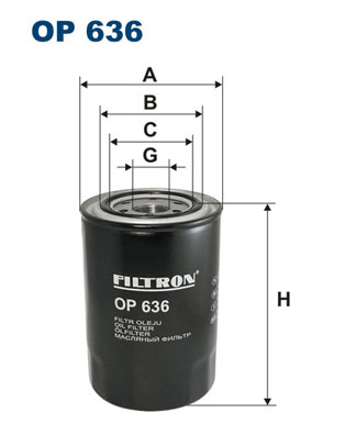 Filtru ulei OP 636 FILTRON