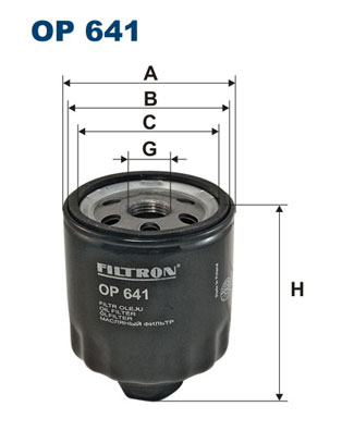 Filtru ulei OP 641 FILTRON