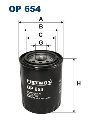 Filtru ulei OP 654 FILTRON