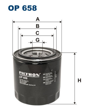 Filtru ulei OP 658 FILTRON