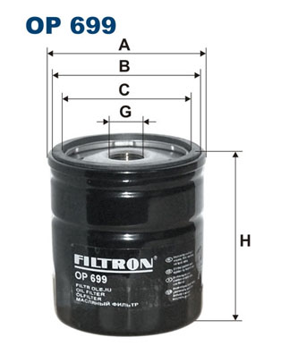 Filtru ulei OP 699 FILTRON