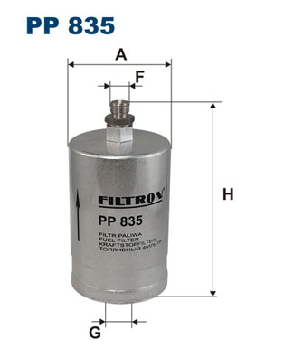 Filtru combustibil PP 835 FILTRON