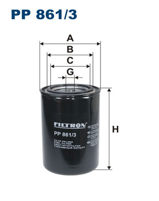 Filtru combustibil PP 861/3 FILTRON