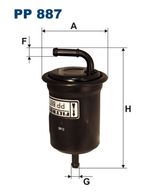 Filtru combustibil PP 887 FILTRON