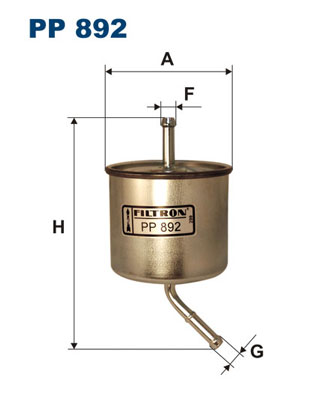 Filtru combustibil PP 892 FILTRON