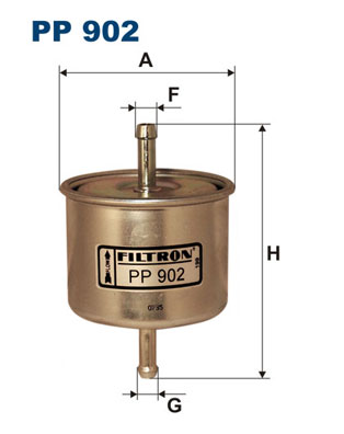 Filtru combustibil PP 902 FILTRON