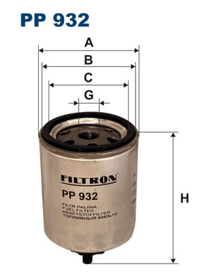 Filtru combustibil PP 932 FILTRON