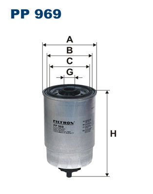 Filtru combustibil PP 969 FILTRON