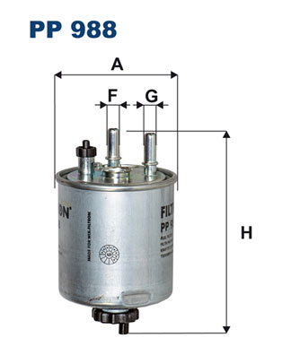 Filtru combustibil PP 988 FILTRON