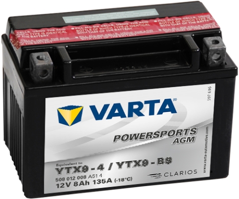 Baterie de pornire 508012008A514 VARTA 8Ah 12V