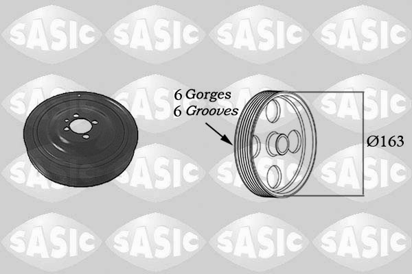 Fulie curea, arbore cotit 2156029 SASIC