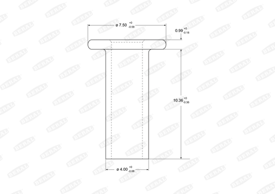 Nit, material frictiune saboti frana 93021 BERAL