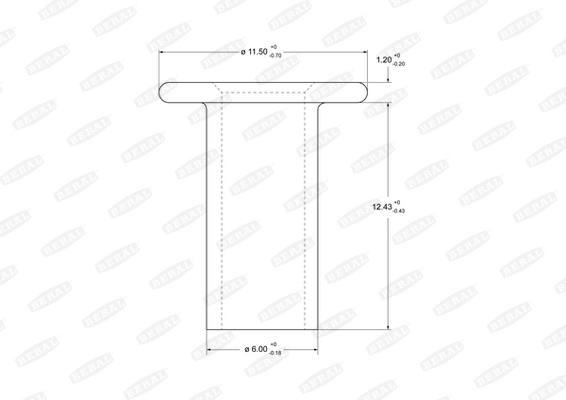 Nit, material frictiune saboti frana 93048 BERAL