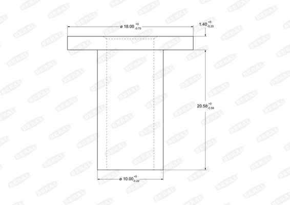 Nit, material frictiune saboti frana 93068 BERAL