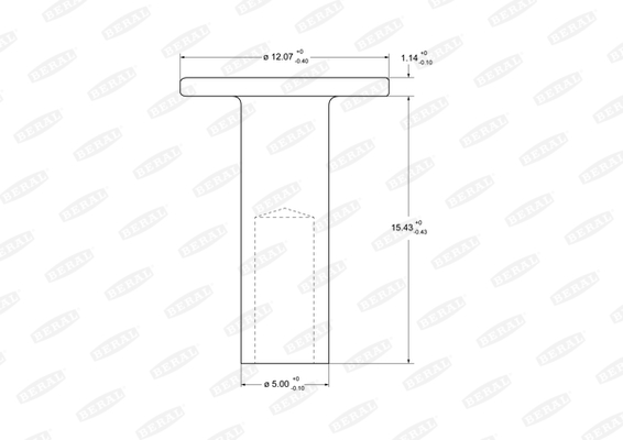 Nit, material frictiune saboti frana 93275 BERAL