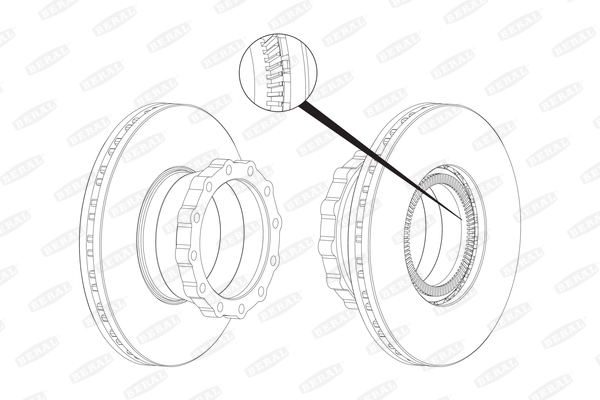 Disc frana BCR148A BERAL