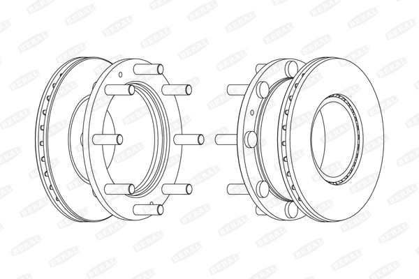 Disc frana BCR308A BERAL