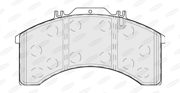 Set placute frana,frana disc BCV29011T BERAL