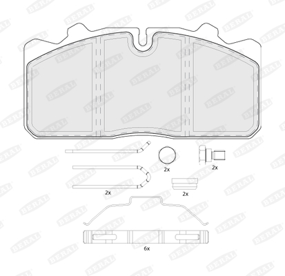 Set placute frana,frana disc BCV29088TK BERAL