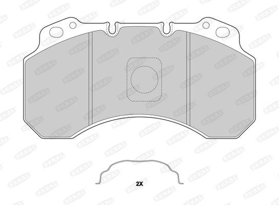 Set placute frana,frana disc BCV29099TK BERAL