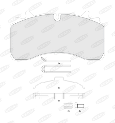 Set placute frana,frana disc BCV29162TK BERAL