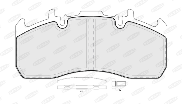 Set placute frana,frana disc BCV29173TK BERAL