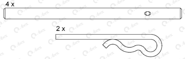 Set accesorii, placute frana FAC164 ABEX