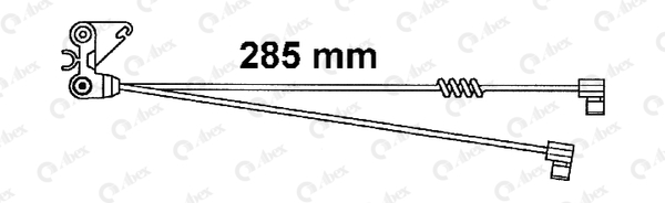 Senzor de avertizare,uzura placute de frana FAI125 ABEX