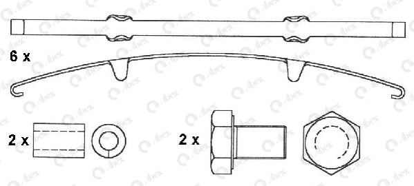 Set placute frana,frana disc G6517 ABEX