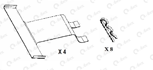 Set placute frana,frana disc G6611 ABEX