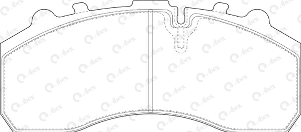 Set placute frana,frana disc G6843DFE ABEX