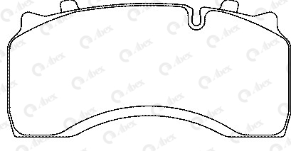 Set placute frana,frana disc G6891 ABEX